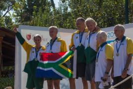 After the K2 event with the other medal winners (from RSA and Australia)