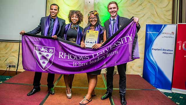 Rhodes wins second place at International Trade Law Moot in Kenya