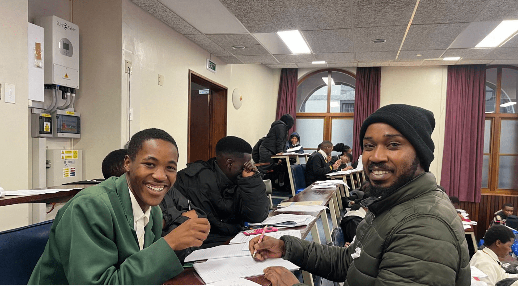 Students and learners at the Maths Winter School