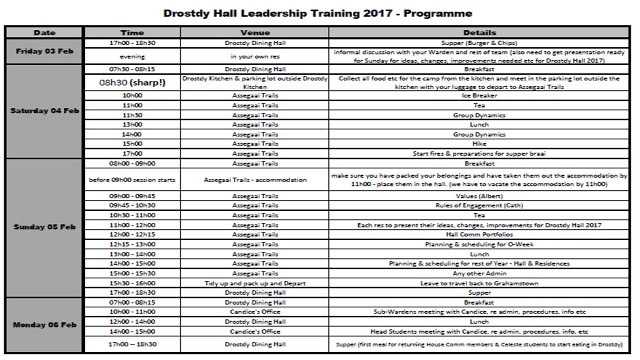 Beginning Year Leadership Training Programme