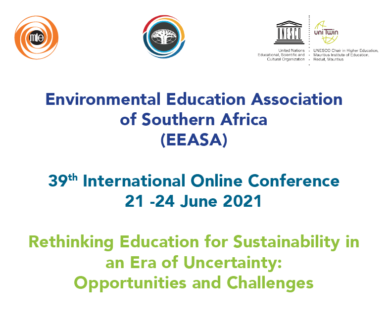 Environmental Education Association of Southern Africa's (EEASA) 2021 online conference.