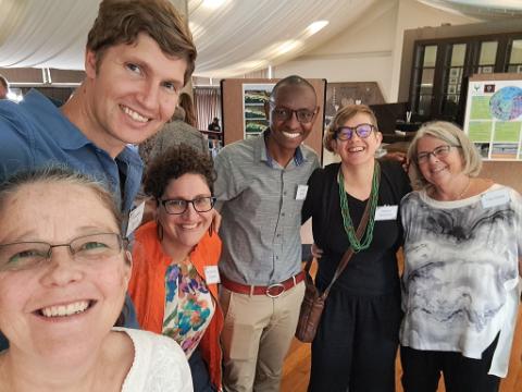 Margaret Wolff, Dr Matthew Weaver, Dr Ana Porroche-Escudero, Timotheo Ndimbo, Dr Rebecka Henriksson, and Prof Tally Palmer at GRIN 2022