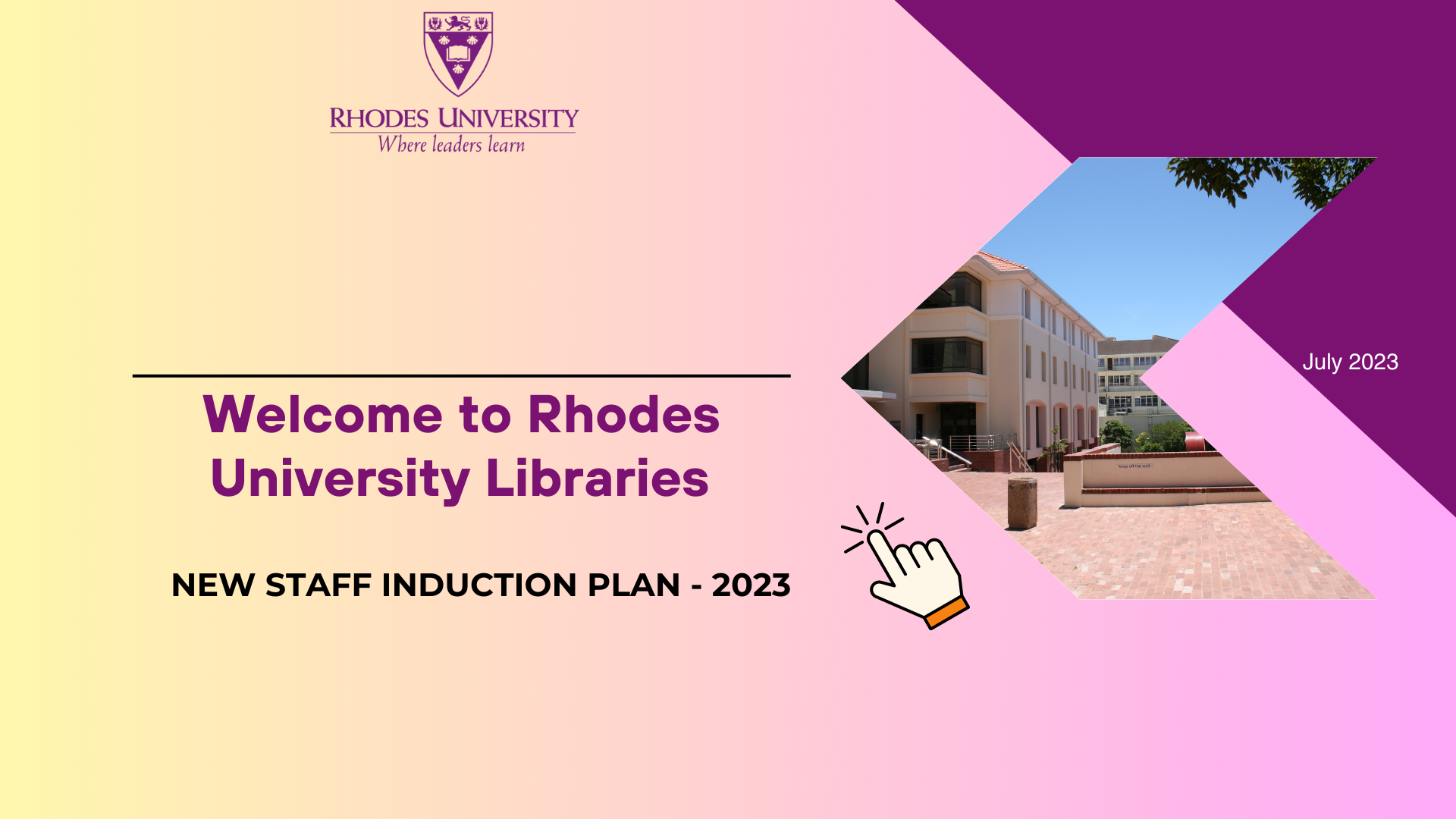 Rhodes University Library welcomes new staff members