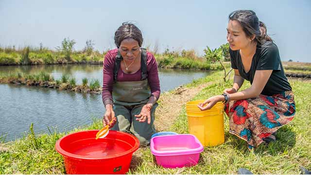 Water researchers (like Dr Mary Lundeba and Esther Lee, pictured here at work in Zambia) need more s