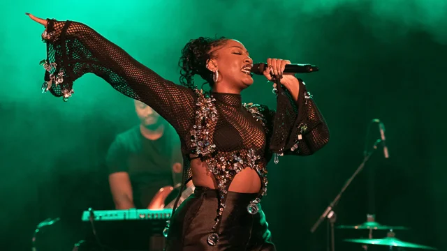 Tems performs in London in 2021 [Photo by Joseph Okpako/WireImage]