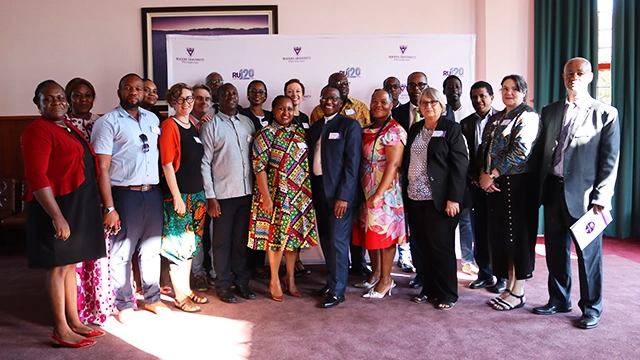 Academics and researchers involved in the launch of the two new CoREs [PIC CREDIT: Lindokuhle Mnqayi]