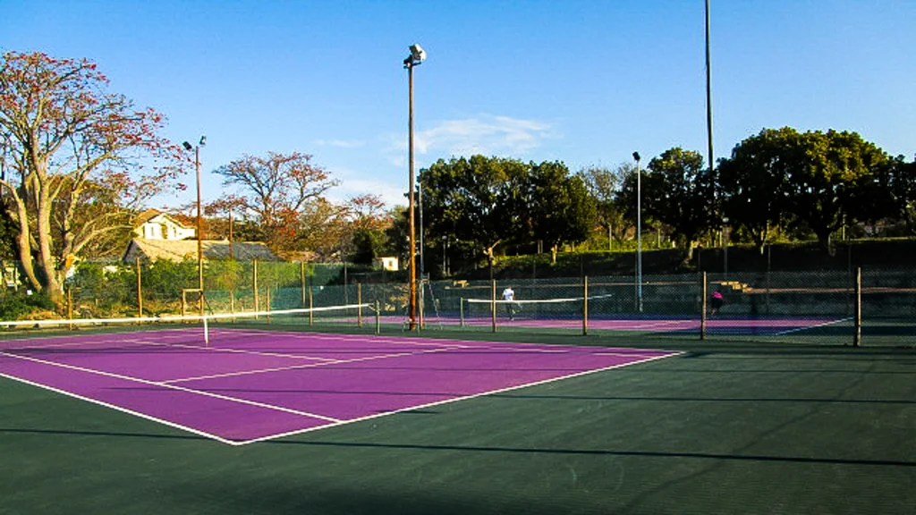 The newly upgraded tennis court. Photo cred: Cebokazi Duze.