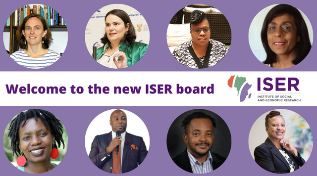 The newly appointed ISER Board members. 