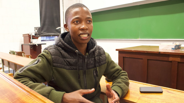 Ntsikelelo Charles, a local graduate