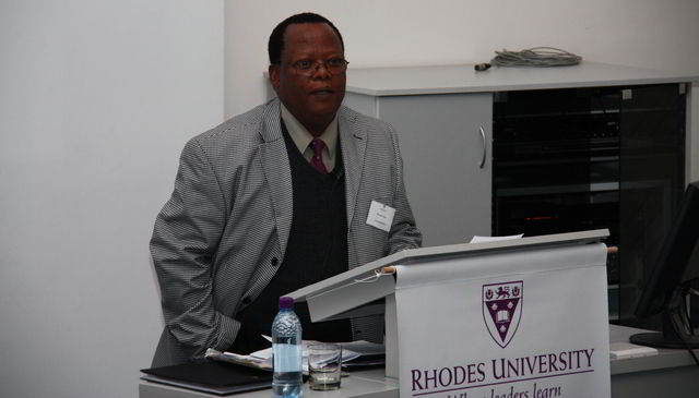 Former staff member in the Faculty of Law, Professor Emeritus Richman Mqeke. 