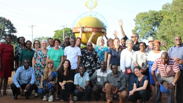 CPC project team on the equator at Kisumu