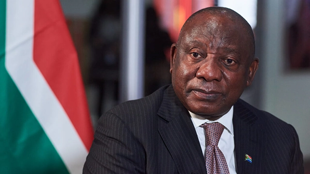 President Cyril Ramaphosa. [File photo by Waldo Swiegers/Bloomberg via Getty Images]