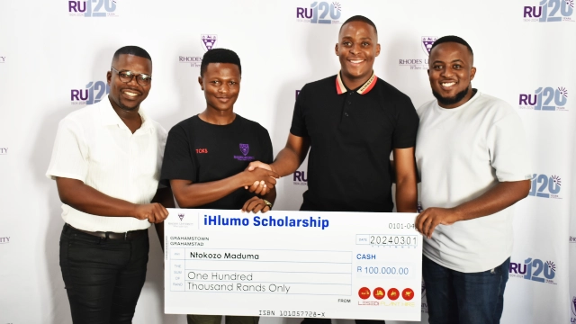 iHlumo founders hand over scholarship to first recipient, Ntokozo Tokelo Maduma