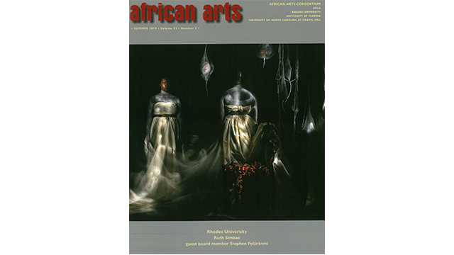 African Arts 3rd Issue by the Rhodes Editorial Consortium Board