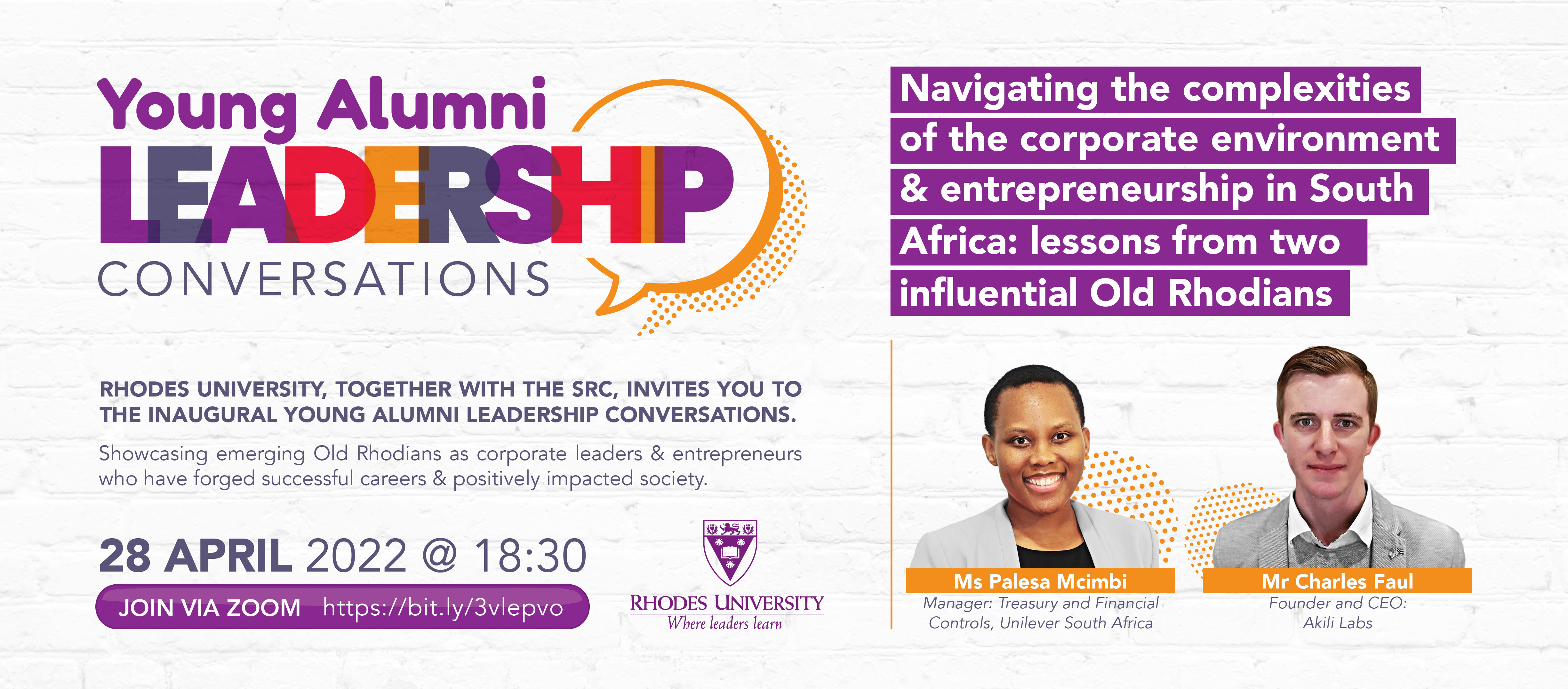 Young Alumni Leadership Conversation banner