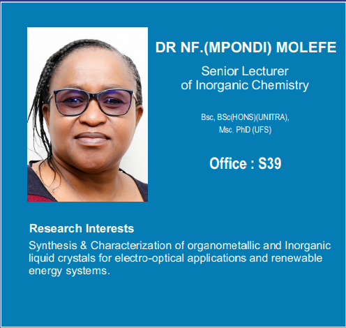 Dr Mpondi Molefe