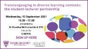 Using language as a resource for teaching in diverse learning contexts: the student-lecturer partnership

