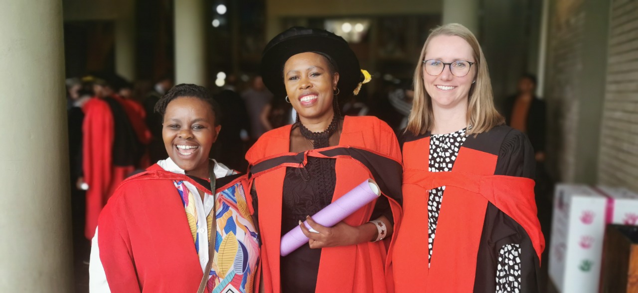 Dr Mandy Hlengwa, Dr Amanda Mphahlele and Dr Kirstin Wilmot.
