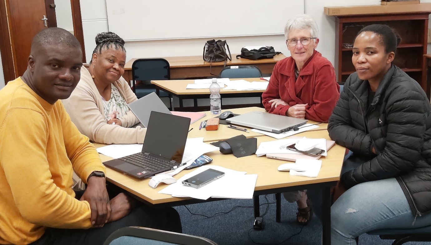 From left to right: Mr Darlington Hove, Dr Bella Vilakazi, Dr Carol Thomson and Dr Thobeka Makhatini