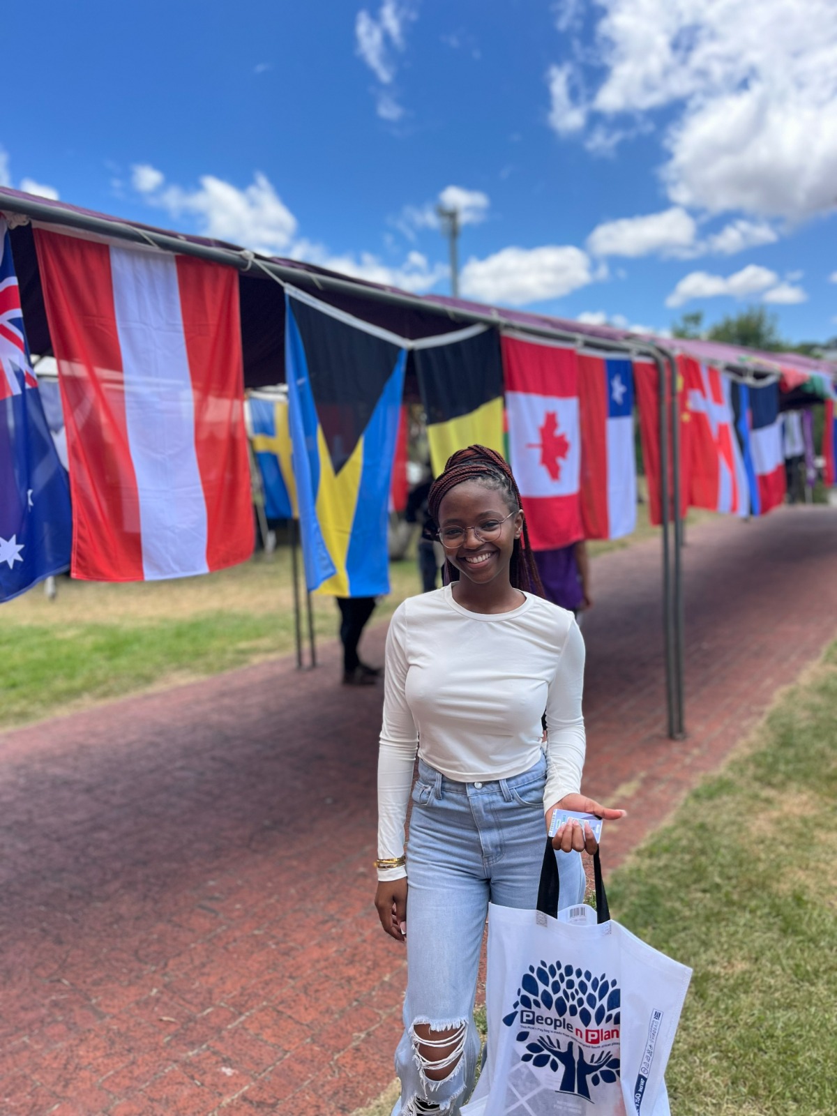 Sinemihlali at Barratt Lecture Complex after registering