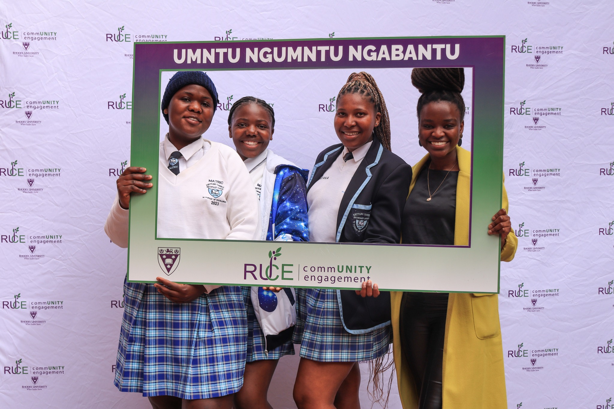 A Nine Tenths mentor and her Mentees at the Culmination Event of the programme last year. 