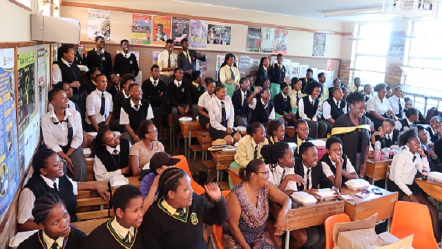 Learners at Mary Waters High School