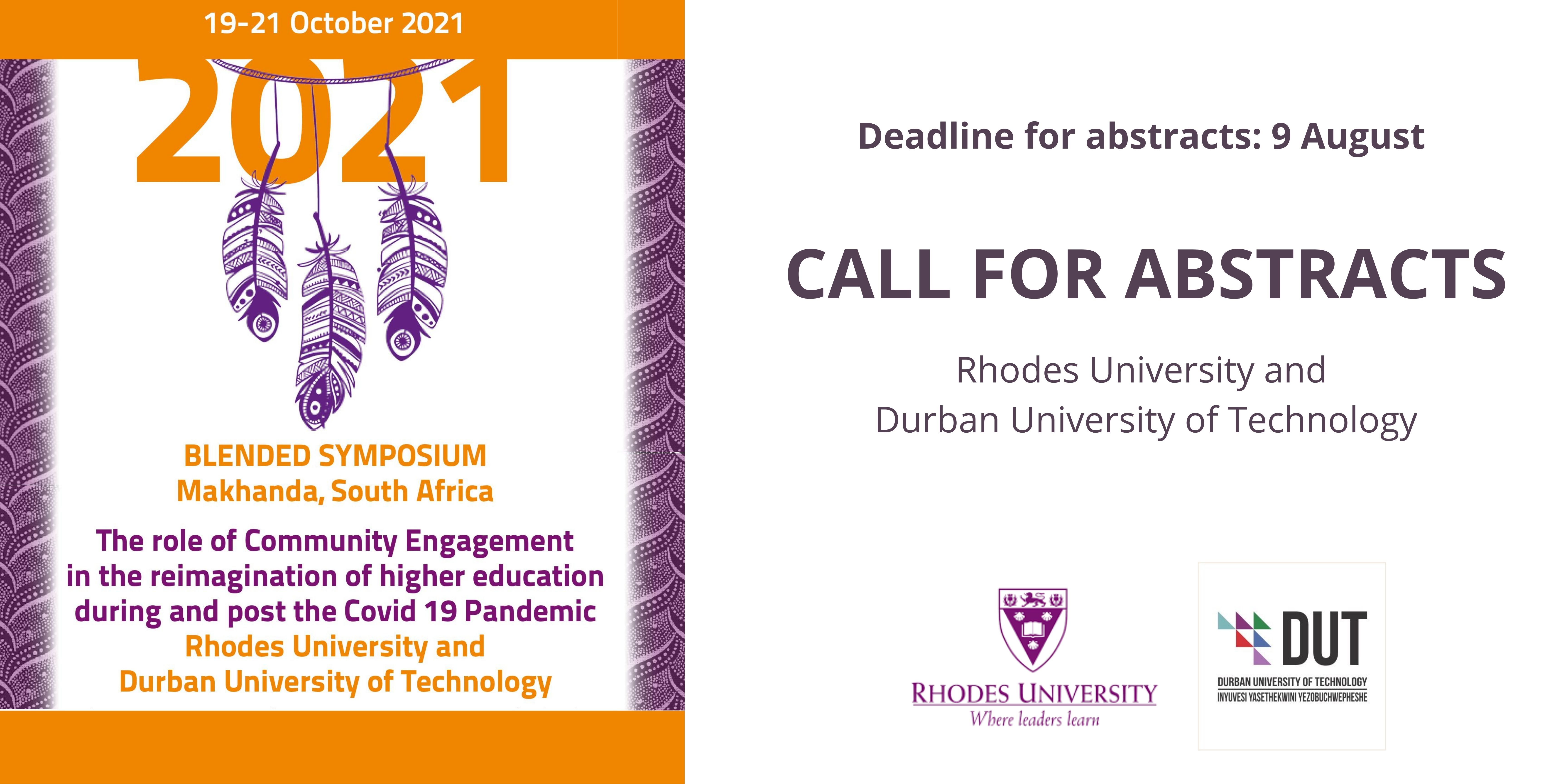 RCE SYMPOSIUM 2021: Call for abstracts