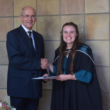 The Open Box Software Prize for Computer Science Honours and the Janinne Franke Prize for the Best Computer Science Honours Project: Camilla James