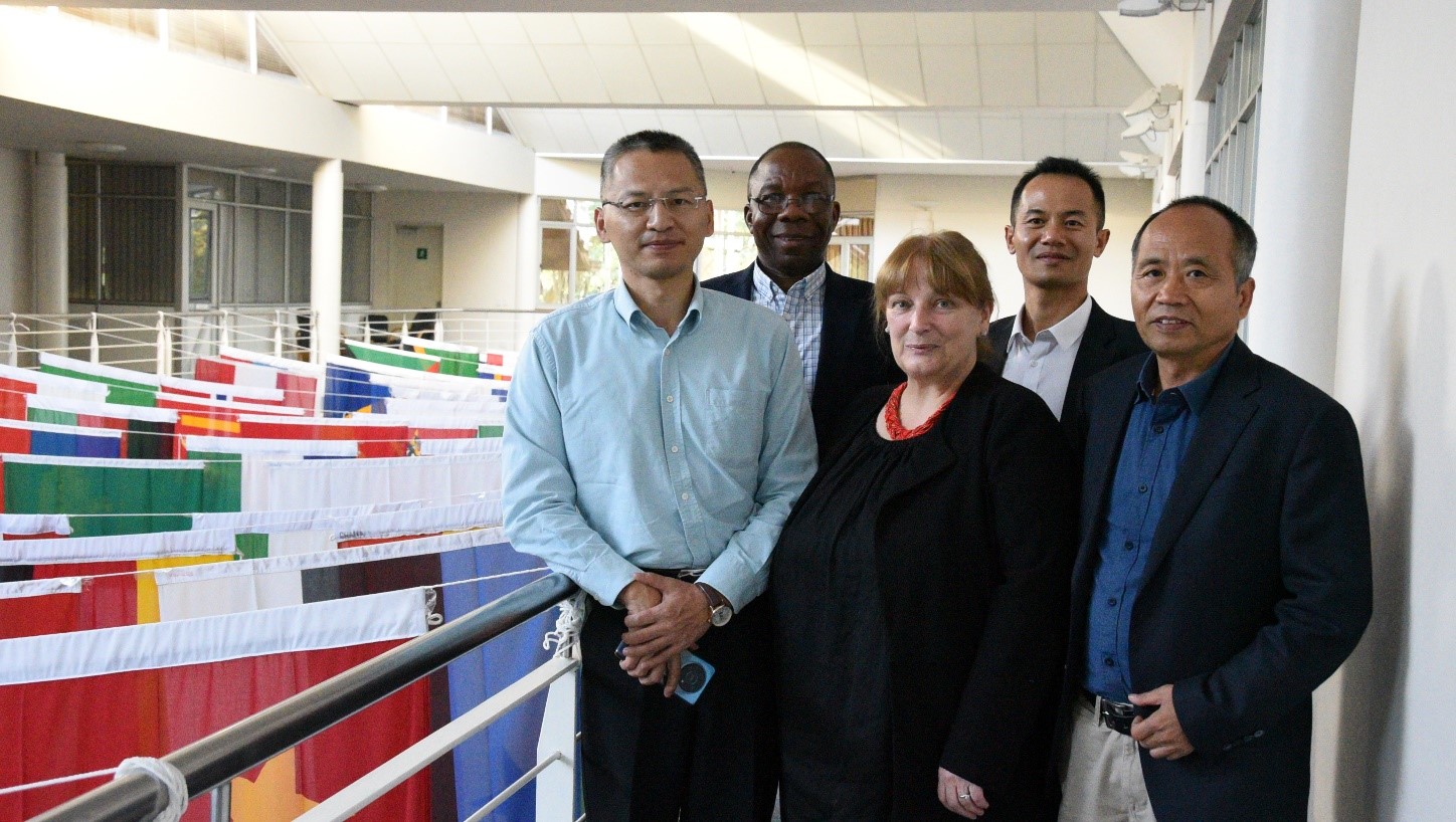 (from left) Mr. Li Xudong, Prof. Patrice Mwepu, Ms. Orla Quinlan, Mr. Li Yuanzheng & Prof. Dexue Liu