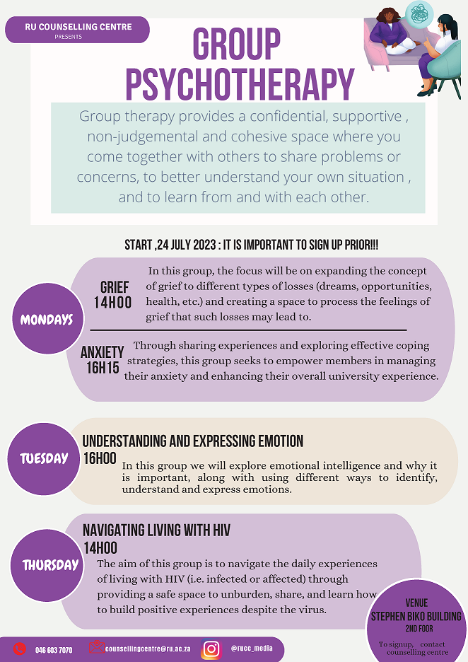 Info on Group Psychotherapy