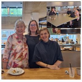 Discussions for future international collaborative work. From left to right: Dr Anneliese Maritz, Dr Marjolein Dobber (Associate Professor) & Dr Marina Iliás.