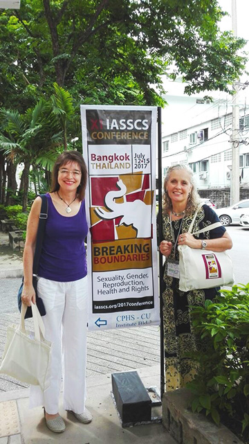 Nicola Graham and Catriona Macleod in Bangkok