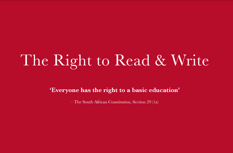 The Right to Read and Write