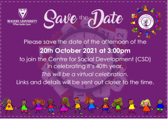 CSD 40 Year Anniversary Save the Date