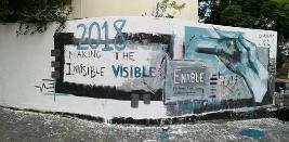 Enable society's mural during Disability Week 2018