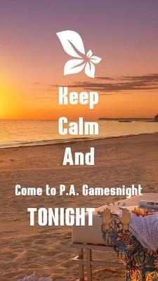 PA Games Night Poster
