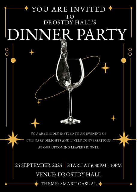 Leavers Dinner Poster