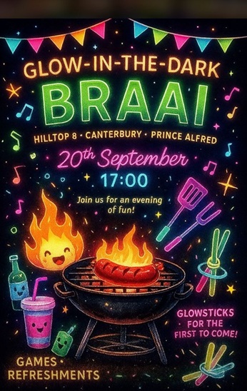 Glow in the dark braai