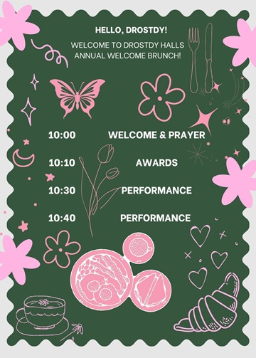 Welcome Brunch Poster