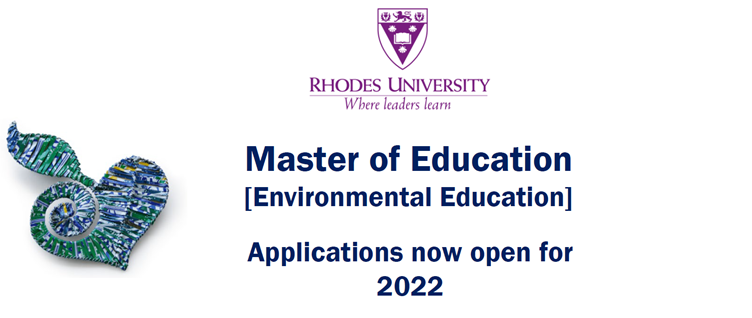 Master of Education (Environmental Education) - Applications now open for 2022!