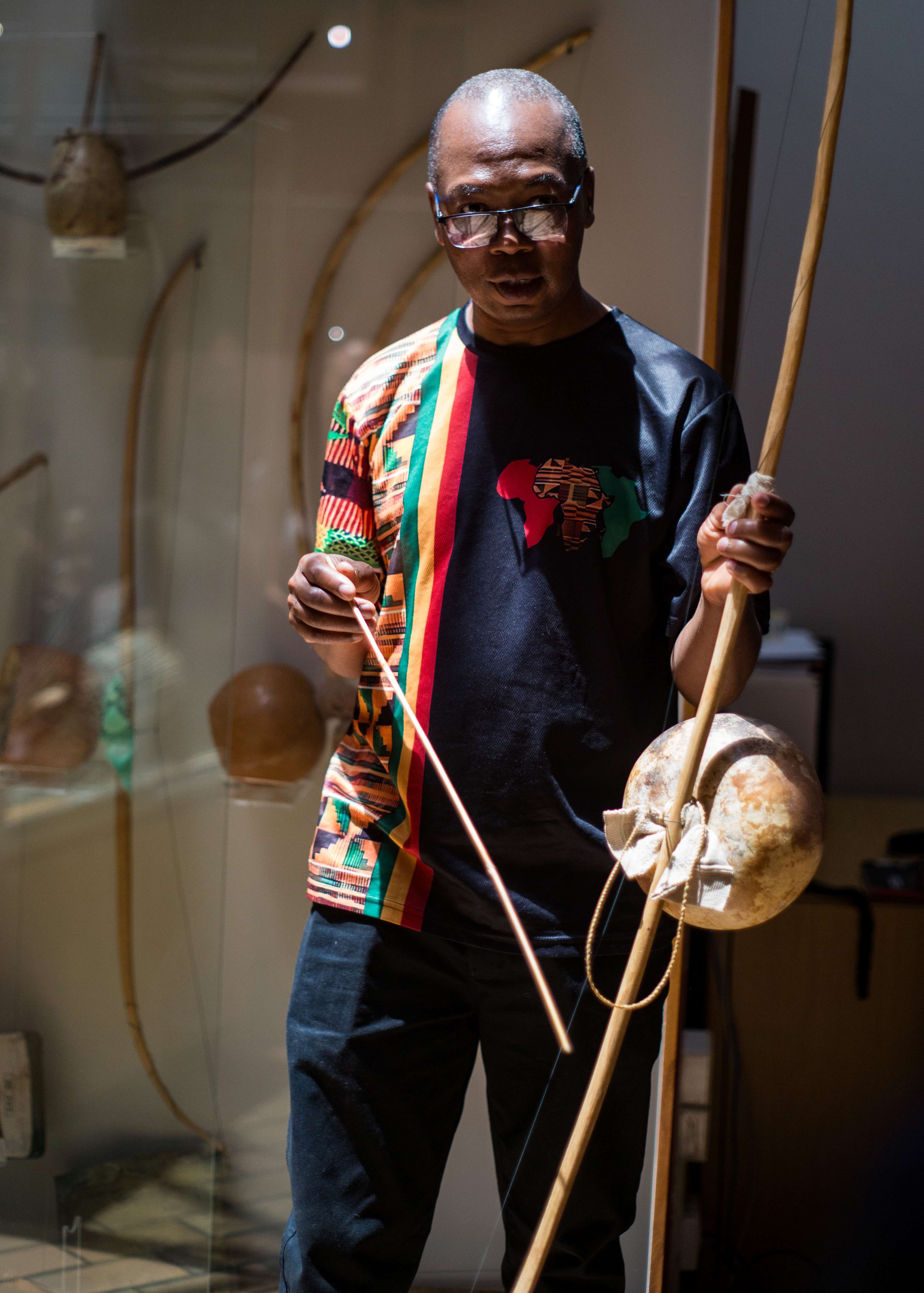 Its manager, Elijah Madiba, shows us some of the archive of the International Library of African Music.