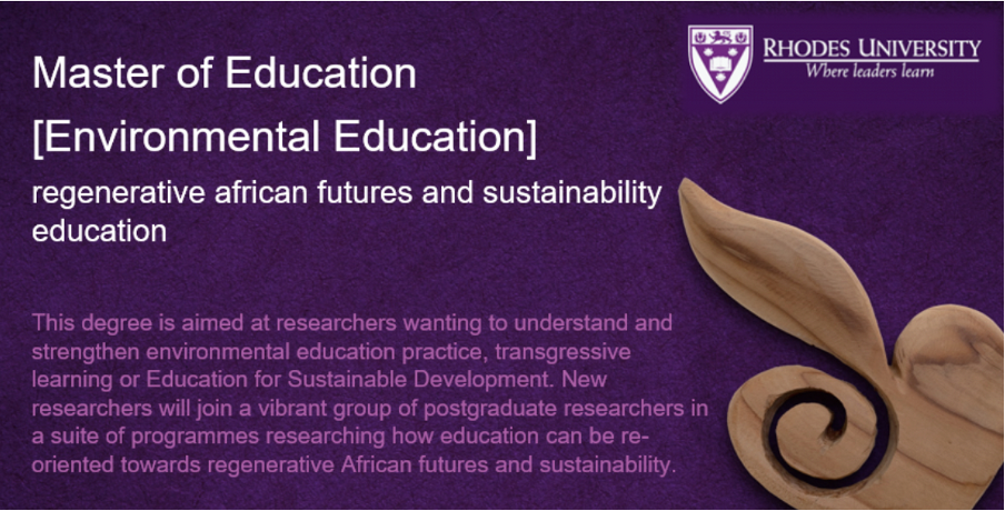 Masters in Education: African Regenerative Futures and Sustainability Education 