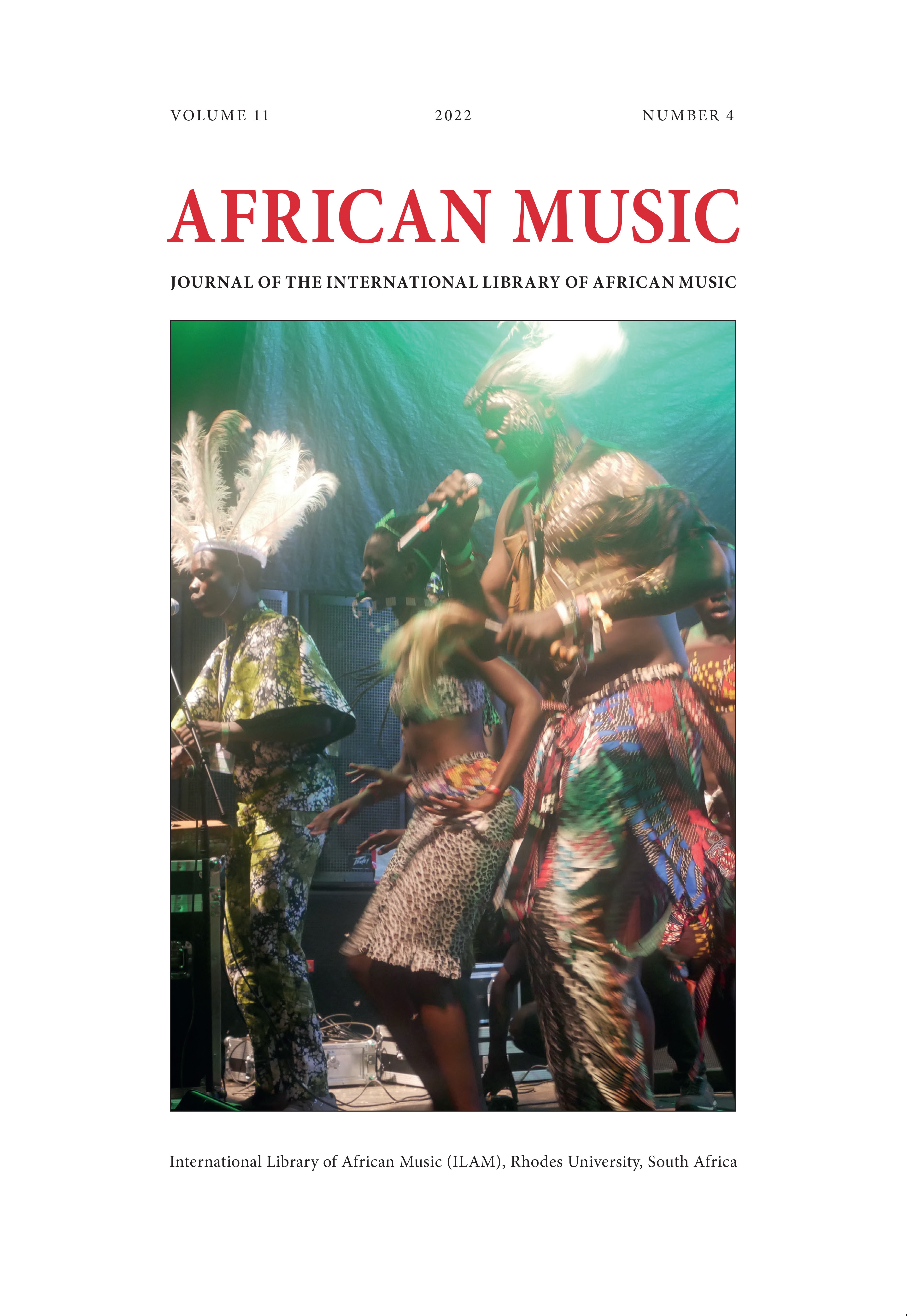 African Music Journal Vol. 11 no. 4 cover page