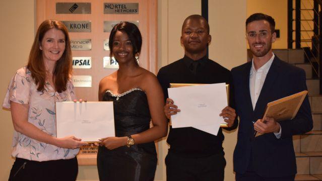The BSG Award for the Best Information Systems III Systems Development Project is awarded to: J Higgs, Msimelelo Mambu, Gugu Maqubela, Jurie Spencer