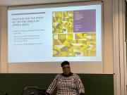 Dr Mawela presenting in Belgium at the University of Antwerp