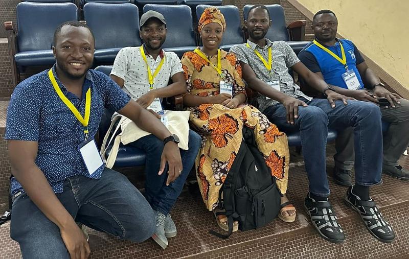 A photo moment with delegates at the conference, Dr. Gwapedza 2nd from left.