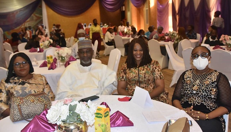 The Honorable Minister of Water Resources, the National President, Association of Women Professional Engineers in Nigeria , Dr Onabolu as key note speaker during the IWD organized by APWEN