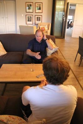 Leon interviewing Naas Botha