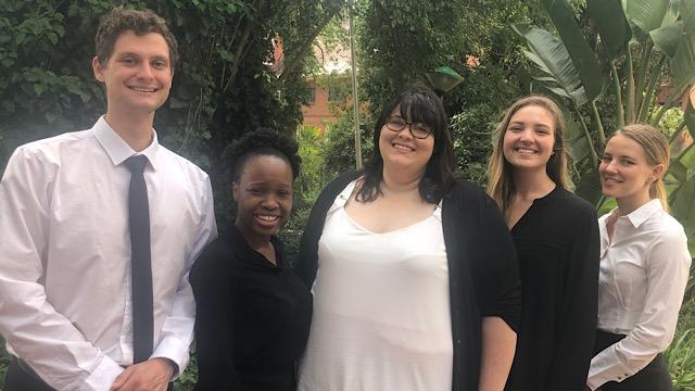 Daniel Coetzer, Ayanda Mpofu, Bryony Fox, Clarize Coertze, Erika Heaton 