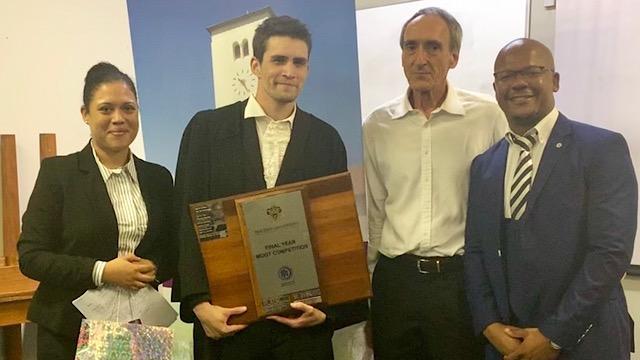 Ms Tiffany Potts, Mr Christopher Stroud, Prof Bert Bester and Mr Lutho Jolobe 